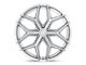 Niche Vice SUV Gloss Silver Brushed 6-Lug Wheel; 24x10; 30mm Offset (04-08 F-150)