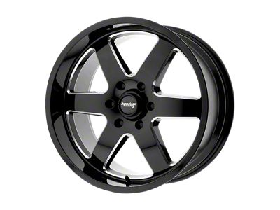 Niche Altair Gloss Black with Matte Black 6-Lug Wheel; 24x10; 30mm Offset (07-14 Tahoe)