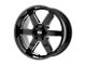 Niche Altair Gloss Black with Matte Black 6-Lug Wheel; 24x10; 30mm Offset (07-14 Tahoe)
