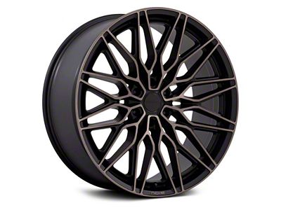 Niche Calabria 6 Matte Black Machined Dark Tint 6-Lug Wheel; 24x10; 20mm Offset (07-14 Yukon)