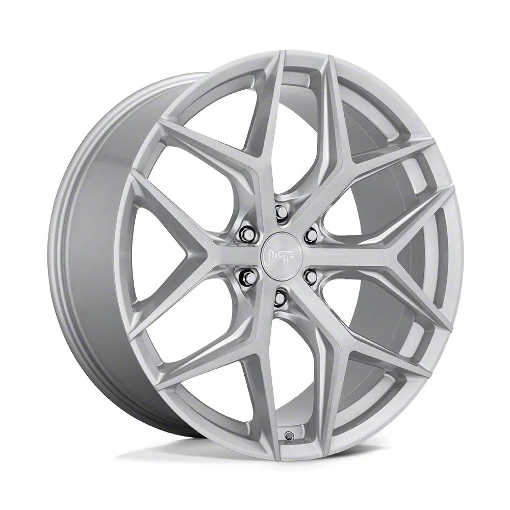 Niche F-150 Vice SUV Gloss Silver Brushed 6-Lug Wheel; 24x10; 30mm Offset  M233240089+30 (09-14 F-150) - Free Shipping