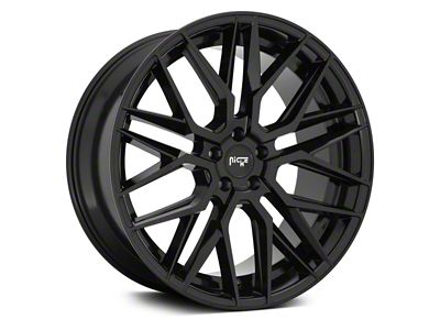 Niche Gamma Gloss Black 6-Lug Wheel; 24x10; 25mm Offset (14-18 Sierra 1500)