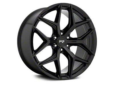 Niche Vice SUV Gloss Black 6-Lug Wheel; 22x9.5; 30mm Offset (14-18 Sierra 1500)