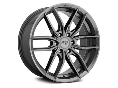 Niche Vosso Matte Anthracite 6-Lug Wheel; 22x9.5; 30mm Offset (14-18 Silverado 1500)