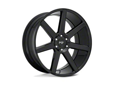 Niche Future Gloss Black 6-Lug Wheel; 24x10; 30mm Offset (15-20 F-150)