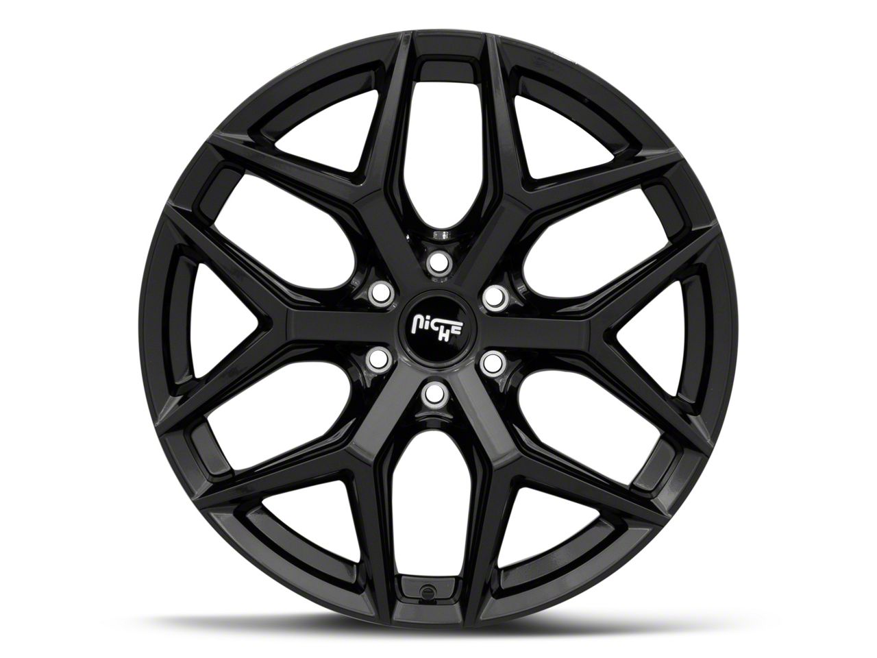 Niche F-150 Vice SUV Gloss Black 6-Lug Wheel; 22x9.5; 30mm Offset  M231229589+30 (15-20 F-150) - Free Shipping