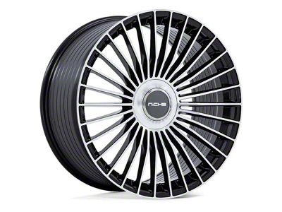 Niche Serene Gloss Black with Machined Face 6-Lug Wheel; 24x10; 30mm Offset (15-20 Yukon)