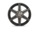 Niche Carina Matte Machined Double Dark Tint 5-Lug Wheel; 24x10; 25mm Offset (94-01 RAM 1500)