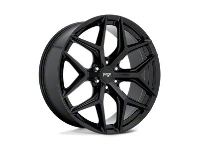 Niche Vice SUV Gloss Black 6-Lug Wheel; 22x9.5; 30mm Offset (15-22 Canyon)