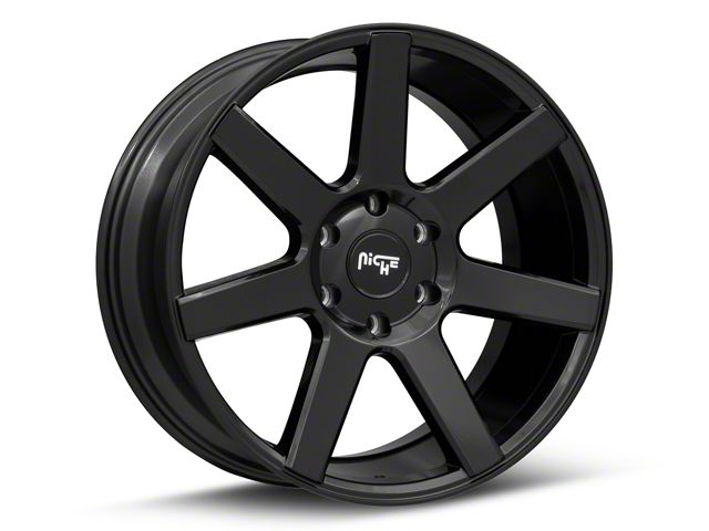 Niche Future Gloss Black 6-Lug Wheel; 24x10; 20mm Offset (23-24 Colorado)