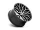 Niche Mazzanti Gloss Black Brushed Face 5-Lug Wheel; 19x9.5; 25mm Offset (87-90 Dakota)