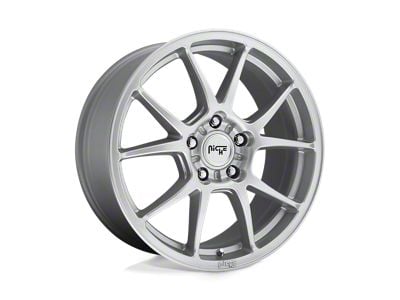 Niche Messina Gloss Silver 5-Lug Wheel; 18x8; 40mm Offset (87-90 Dakota)