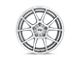 Niche Messina Gloss Silver 5-Lug Wheel; 18x8; 40mm Offset (87-90 Dakota)