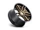Niche Methos Matte Bronze with Black Bead Ring 5-Lug Wheel; 20x10; 40mm Offset (87-90 Dakota)