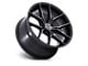 Niche Prodigy 5 Gloss Black with Dark Tinted Clear 5-Lug Wheel; 18x8.5; 35mm Offset (87-90 Dakota)