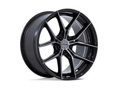 Niche Prodigy 5 Gloss Black with Dark Tinted Clear 5-Lug Wheel; 19x8.5; 35mm Offset (87-90 Dakota)