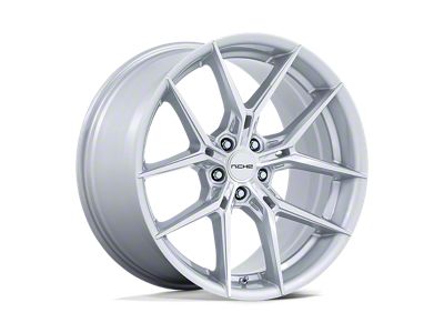 Niche Prodigy 5 Silver with Machined Face 5-Lug Wheel; 18x8.5; 35mm Offset (87-90 Dakota)