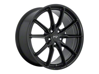 Niche Rainier Matte Black 5-Lug Wheel; 18x8; 25mm Offset (87-90 Dakota)