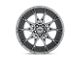 Niche Staccato Matte Anthracite 5-Lug Wheel; 22x10.5; 40mm Offset (87-90 Dakota)