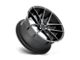 Niche Targa Matte Black Double Dark Tint 5-Lug Wheel; 18x8; 40mm Offset (87-90 Dakota)