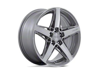 Niche Teramo Anthracite Brushed Face Tint Clear 5-Lug Wheel; 18x8; 30mm Offset (87-90 Dakota)