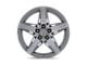 Niche Teramo Anthracite Brushed Face Tint Clear 5-Lug Wheel; 18x8; 30mm Offset (87-90 Dakota)