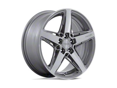 Niche Teramo Anthracite Brushed Face Tint Clear 5-Lug Wheel; 18x8; 40mm Offset (87-90 Dakota)