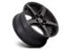 Niche Teramo Matte Black with Double Dark Tint Face 5-Lug Wheel; 18x8; 30mm Offset (87-90 Dakota)