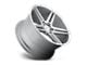 Niche Turin Gloss Silver Machined 5-Lug Wheel; 18x8; 40mm Offset (87-90 Dakota)