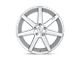 Niche Verona Gloss Silver Machined 5-Lug Wheel; 20x10; 40mm Offset (87-90 Dakota)