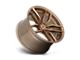Niche Vosso Glossy Bronze Brushed 5-Lug Wheel; 19x8.5; 35mm Offset (87-90 Dakota)