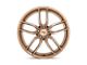 Niche Vosso Glossy Bronze Brushed 5-Lug Wheel; 19x9.5; 35mm Offset (87-90 Dakota)