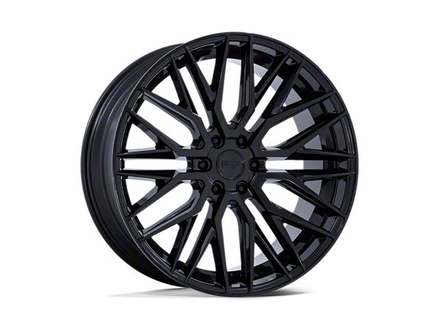 Niche Gamma Gloss Black 6-Lug Wheel; 24x10; 30mm Offset (21-24 F-150)