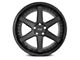 Niche Altair Gloss Black with Matte Black Lip 6-Lug Wheel; 22x10; 25mm Offset (19-24 RAM 1500)
