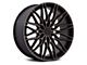 Niche Calabria 6 Matte Black Machined Dark Tint 6-Lug Wheel; 22x9.5; 19mm Offset (19-24 Sierra 1500)