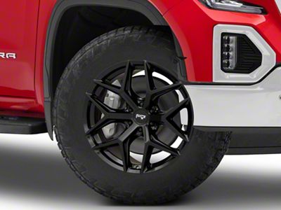 Niche Vice SUV Gloss Black 6-Lug Wheel; 20x9; 30mm Offset (19-25 Sierra 1500)