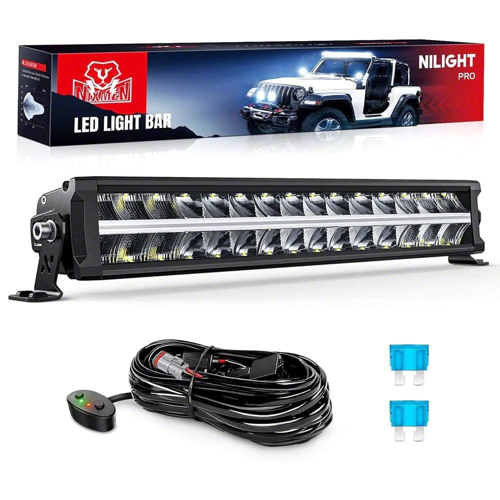 F-150 19-Inch LED Light Bar with DRL; Anti-Glare Flood/Spot Combo ...