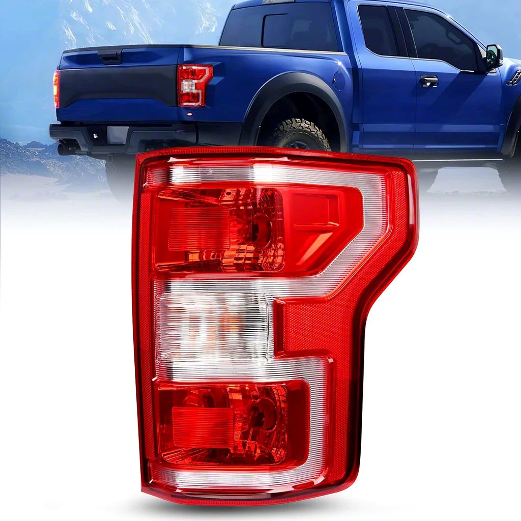 F Oe Style Tail Light Chrome Housing Red Lens Passenger Side