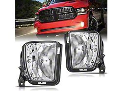 Fog Lights; Clear (13-18 RAM 1500, Excluding Rebel)