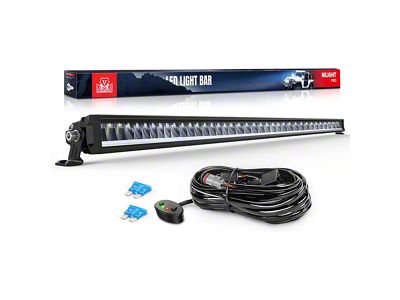 50.50-Inch Single Row LED Light Bar with DRL; Anti-Glare Flood/Spot Combo Beam (Universal; Some Adaptation May Be Required)