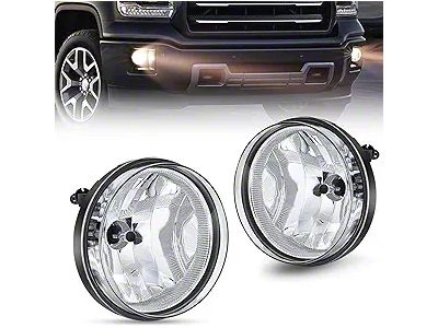 Fog Lights; Clear (07-13 Sierra 1500)