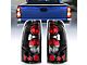 OE Style Tail Lights; Black Housing; Clear Lens (99-02 Sierra 1500 Fleetside)