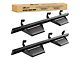 4-Inch Drop Side Step Bars; Black (07-19 Sierra 2500 HD Crew Cab)