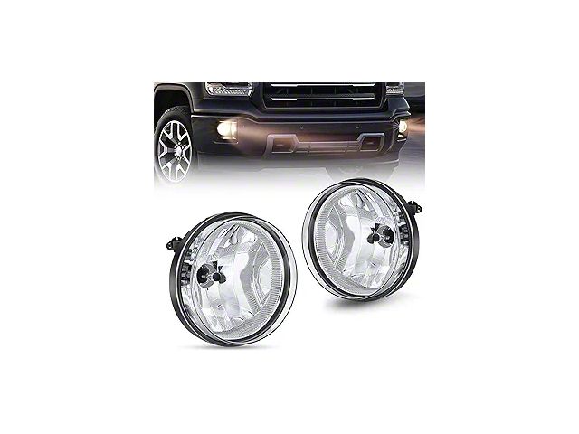 Fog Lights; Clear (07-14 Sierra 2500 HD)