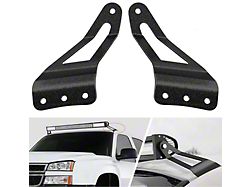 50-Inch Curved LED Light Bar Windshield Mounting Brackets (07-14 Sierra 3500 HD)