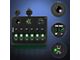 6-Gang Toggle Rocker Switch Panel with Digital Voltmeter and Cigarette Socket Double USB Power Charger Adapter; Green LED (Universal; Some Adaptation May Be Required)