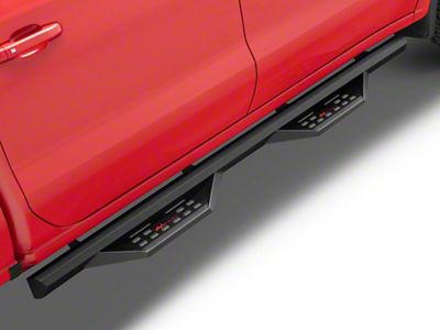 3.60-Inch Drop Side Step Bars; Black (19-25 Silverado 1500)