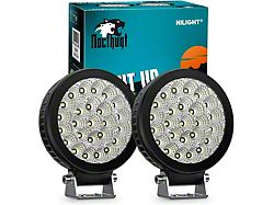 4.30-Inch Round LED Lights; Flood Beam (Universal; Some Adaptation May Be Required)