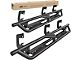 Nerf Side Step Bars; Black (07-18 Silverado 1500 Extended/Double Cab)