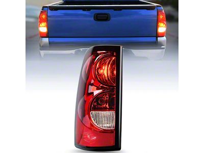 OE Style Tail Light; Chrome Housing; Smoked Lens; Driver Side (03-06 Silverado 1500 Fleetside)